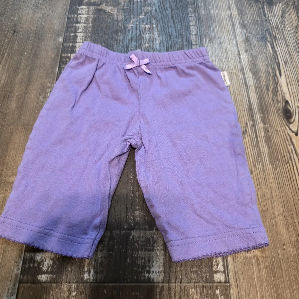Charming Lilac Kids Shorts with Bow Accent